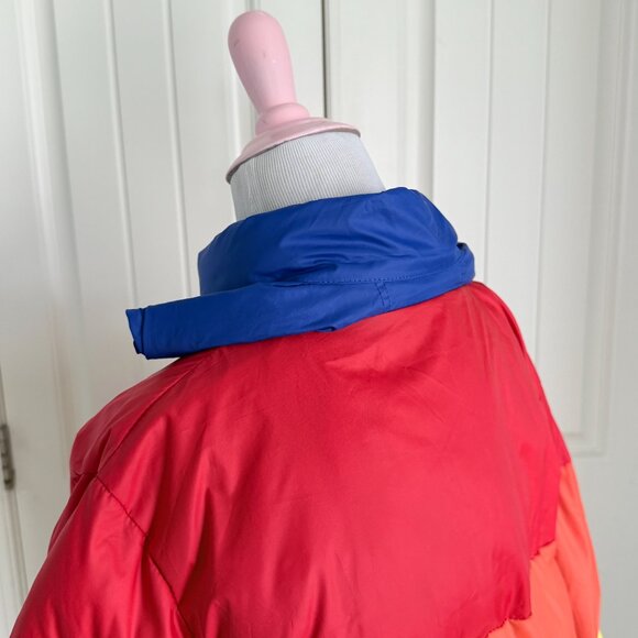 dELiA*s Bright Rainbow Puffer Coat with Roll Up Hood - Picture 11 of 13